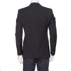 Pre Owned Burberry London Black Wool Blazer M