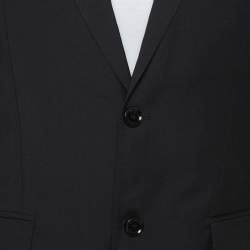 Pre Owned Burberry Black Wool Tailored Milbury Suit M