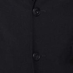 Pre Owned Burberry Black Wool Millbank Tailored Jacket S 
