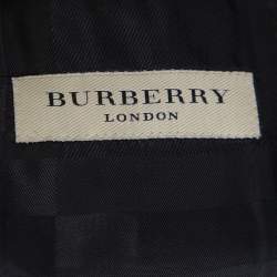 Pre Owned Burberry Black Wool Millbank Tailored Jacket S 
