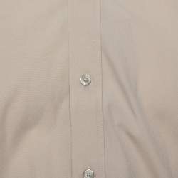 Pre Owned قميص بربري أكمام طويلة قطن سترتش ستون S