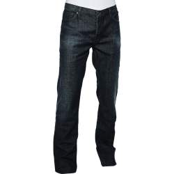 Pre Owned Burberry Brit Navy Blue Denim Steadman Jeans XXL