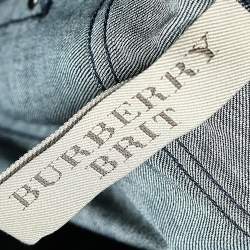 Pre Owned Burberry Brit Navy Blue Denim Steadman Jeans XXL