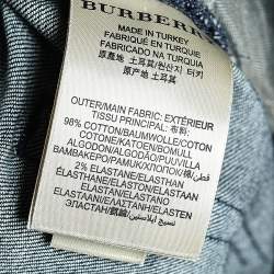 Pre Owned Burberry Brit Navy Blue Denim Steadman Jeans XXL