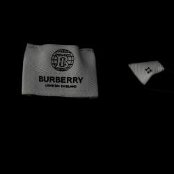 Pre Owned بنطلون رياضي بربري قطن أسود مطرز شعار الماركة مقاس متوسط (ميديوم)