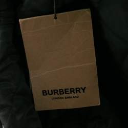 مملوكة مسبقًا جاكيت بربري بادفيلد بومبر صوف نمط غرافيك أسود وأبيض مقاس وسط ( ميديوم ) 