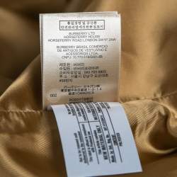 Pre Owned Burberry Beige Checked Wool & Cashmere Sleeveless Coat Warmer XXXL