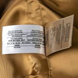 Pre Owned Burberry Beige Checked Wool & Cashmere Sleeveless Coat Warmer XXXL