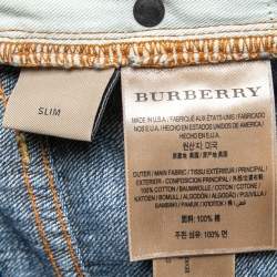 Pre Owned Burberry Blue Denim Slim Fit Jeans M Waist 31" 