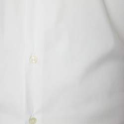 Burberry White Cotton Button Front Shirt XXL