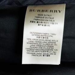 Burberry Black Virgin Wool Trousers M