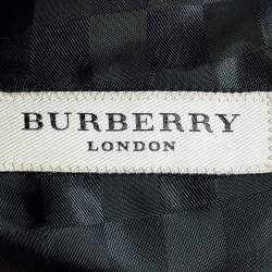 Burberry Black Wool Button Front Blazer M