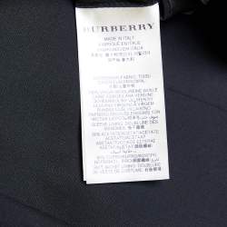 Burberry Black Wool Regular Suit L