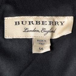 Burberry Black Wool Milbanl Trousers XXXL