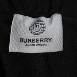 Burberry Black Cotton Jogger Pants S Waist 29"