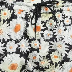 Burberry Black Floral Synthetic Swim Shorts M