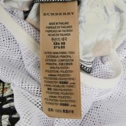 Burberry Black Floral Synthetic Swim Shorts M
