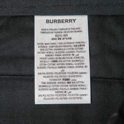 مملوكة مسبقًا Burberry Black Cotton Bermuda Shorts L