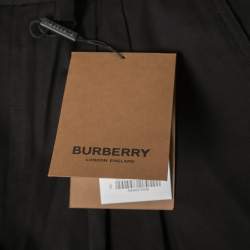 مملوكة مسبقًا Burberry Black Cotton Bermuda Shorts L