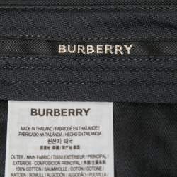 مملوكة مسبقًا Burberry Black Cotton Bermuda Shorts L