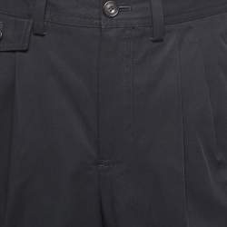 Burberry Black Cotton Stripe Detail Dan Shorts M