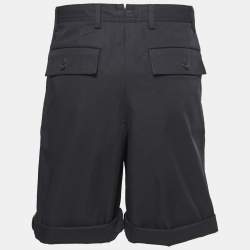 Burberry Black Cotton Stripe Detail Dan Shorts M