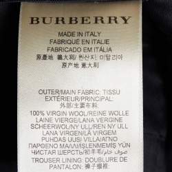 Burberry  Black Wool Tapered Leg Pants M