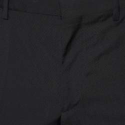 Burberry  Black Wool Tapered Leg Pants M