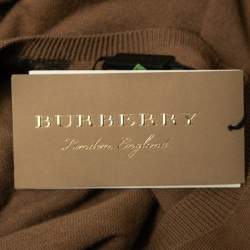 Burberry Dark Beige Cashmere Crew Neck Jumper S