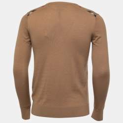 Burberry Dark Beige Cashmere Crew Neck Jumper S
