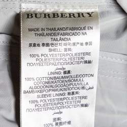 Pre Owned Burberry Beige Bradford Zip Up Bomber Jacket S