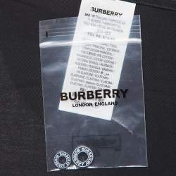 Burberry Black Cotton Long Sleeve Button Front Shirt XL
