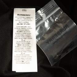 Pre Owned Burberry Black Winslow Logo Pique Cotton Polo T-Shirt L