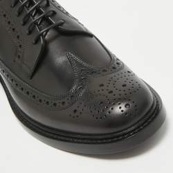 Burberry Black Leather Brogues Derby Size 42