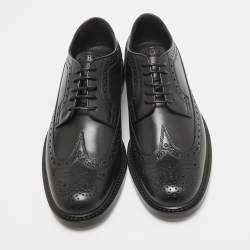 Burberry Black Leather Brogues Derby Size 42