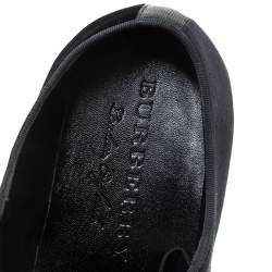 Burberry Black Velvet Menning Derby Size 42.5