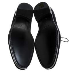 Burberry Black Velvet Menning Derby Size 42.5