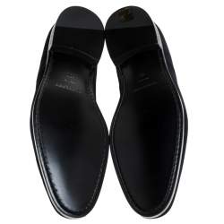 Pre Owned Burberry Black Velvet Menning Derby Size 43.5