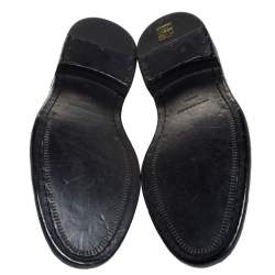 Burberry Black Brogue Leather Rayford Derby Size 43