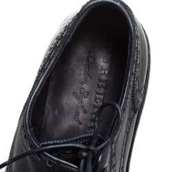 Pre Owned Burberry Black Brogue Leather Rayford Derby Size 43