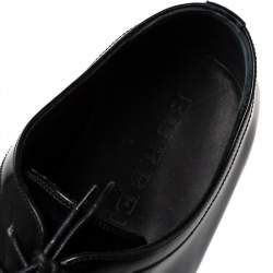 مملوكة مسبقًا Burberry Black Leather Millstead Lace Up Oxfords Size 43