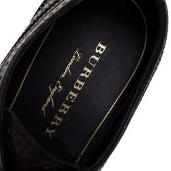 Burberry Black Brogue Leather Aleighton Lace Up Derby Size 40.5
