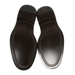 Pre Owned حذاء أوكسفورد بربري "ارندال" جلد بروغي بني مقاس 44