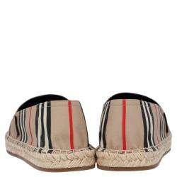 Burberry Multicolor Check Canvas Espadrilles Size EU 45