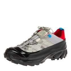 Burberry Grey Suede And Rubber Arthur Sneakers Size 44.5
