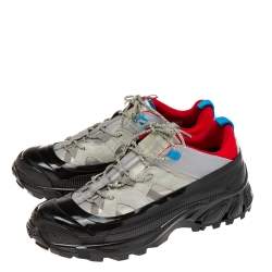 Burberry Grey Suede And Rubber Arthur Sneakers Size 44.5