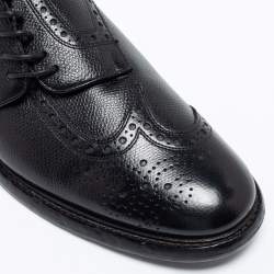 Burberry Black Brogue Leather Rayford Derby Size 43