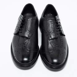 Burberry Black Brogue Leather Rayford Derby Size 43
