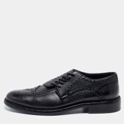 Burberry Black Brogue Leather Rayford Derby Size 43