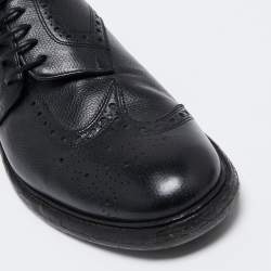 Pre Owned Burberry Black Brogue Leather Rayford Derby Size 43